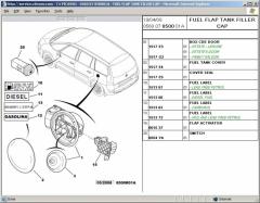 С4 Grand - fuel tank cover
