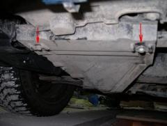 Установка защиты картера - 2