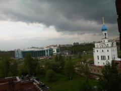 а из нашего окна