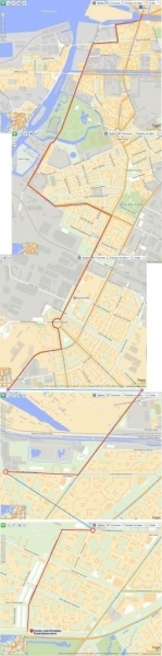 SPb maps to Petergoff road
