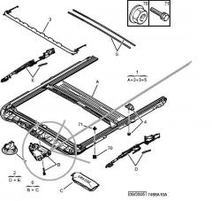 Привод люка на С5 первого поколения