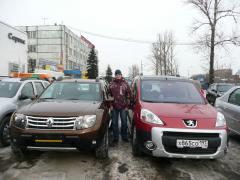 Саша с Дастером и Партнером