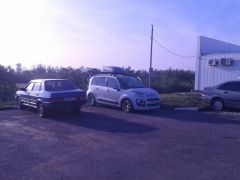 ночевка на заправке... утро