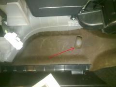 отверстие для протяжки проводов вид изнутри