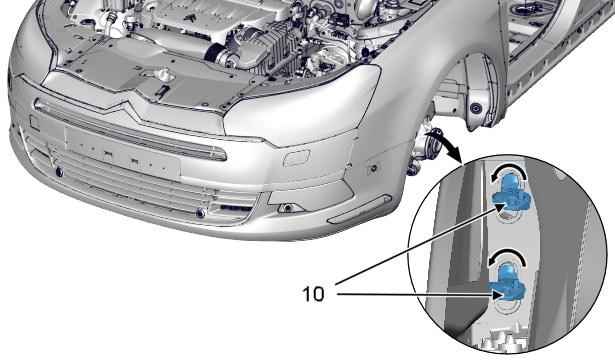 Как снять передний и задний бампер Citroen C5 ()